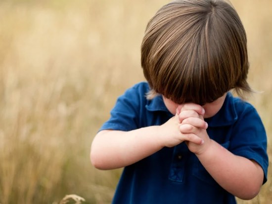 small child looking sad